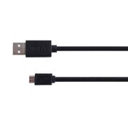micro USBケーブル 最大2.4A出力 高速充電対応 ストレートコネクタタイプ ブラック 1m TM-SCU10B