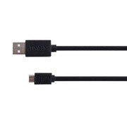 micro USBケーブル 最大2.4A出力 高速充電対応 ストレートコネクタタイプ ブラック 2m TM-SCU20B