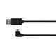 micro USBケーブル 最大2.4A出力 高速充電対応 L字コネクタタイプ ブラック 1m TM-SCU10BL