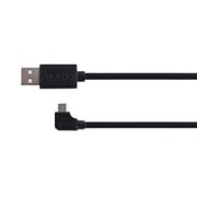 micro USBケーブル 最大2.4A出力 高速充電対応 L字コネクタタイプ ブラック 2m TM-SCU20BL
