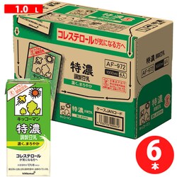 特濃調製豆乳 紙パック 1L×6本