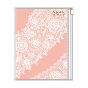家族＋家計簿付き手帳 B6 花レース ピンク SH904A