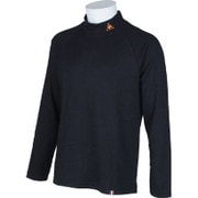 QB110853 BLK XO [ハイネック長袖シャツ メンズ XOサイズ ブラック]