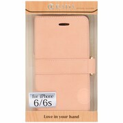 NBIPH6N-E14-PK [iPhone 6/6s 4.7インチ用 ベルト付き手帳レザーケース ブラウン]