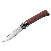 M-8761 [ステンフォールディングナイフ オピネル No.8 ミラー仕上げ ストッパー付]