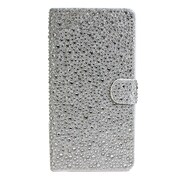 Y-IP6LS-SV [iPhone 6＆6s用 ラインストーン手帳型ケース シルバー]