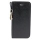 Y-IP6HC-BK [iPhone 6＆6s用 ハートチャーム手帳型ケース ブラック]