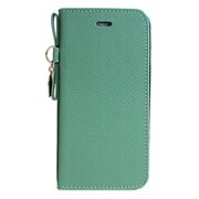 Y-IP6HC-GR [iPhone 6＆6s用 ハートチャーム手帳型ケース グリーン]