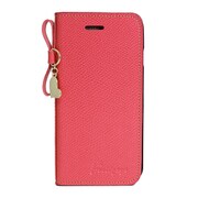 Y-IP6HC-RD [iPhone 6＆6s用 ハートチャーム手帳型ケース レッド]