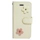 Y-IP6EF-IV [iPhone 6＆6s用 エナメルフラワー手帳型ケース アイボリー]
