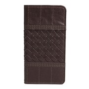 Y-IP6RA2-DB [iPhone 6＆6s用 ラティス2 横開きレザーケース ダークブラウン]