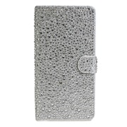 Y-IP6PLS-SV [iPhone 6＆6s Plus用 ラインストーン手帳型ケース シルバー]