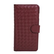 Y-IP6-RL-RD [iPhone 6＆6s用 ラティス本革ケース レッド]