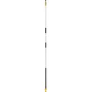 750-08 13mmファイバーグラスフラッグポール ブラック・ホワイト 3ストライプ 8ft(2.44m)