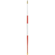 712-07 19mmテーパードトーナメントポール 英国ストライプ レッド・ホワイト 7ft（2.29m）