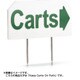 5610-04 デュラフレックスサイン ホワイト/文字グリーン「Keep Carts On Path」
