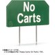 5620-04 デュラフレックスサイン グリーン/文字ホワイト「Keep Carts On Path」
