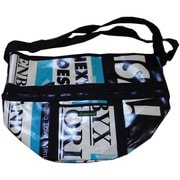 SHOPPER BAG ホワイト/シアン WDM001