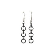 LADDER EARRING ブラック WVB001