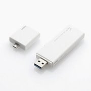 LightningUSBメモリ USB3.0 32GB microUSB変換アダプタ付 LMF-LGU332GWH