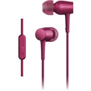 密閉型インナーイヤーレシーバー h.ear in スマートフォン用リモコン付 ボルドーピンク ハイレゾ音源対応 MDR-EX750AP P