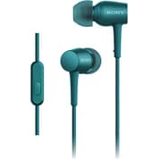 密閉型インナーイヤーレシーバー h.ear in スマートフォン用リモコン付 ビリジアンブルー ハイレゾ音源対応 MDR-EX750AP L