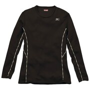 BT/MWクルーネックナガソデW A2JA5709 09 ブラック Lサイズ [アウトドア アンダーウェア レディース]