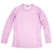 ブレスサーモ ミドルウエイトクルーネック長袖シャツ レディース Lサイズ ピンク [A2JA570964]