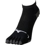 ランニングソックス（5本指） ブラック 23-25cm ユニセックス [J2MX550109]