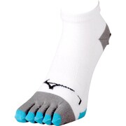 ランニングソックス（5本指） ホワイト×ターコイズ 25-27cm ユニセックス [J2MX550172]