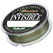 バスフィッシングライン シューター・FC スナイパー インビジブル 75m 8LB ナチュラルクリア&モスグリーン&グレー&グリーン&レッドブラウン