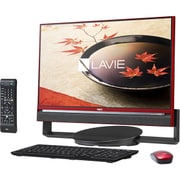 LAVIE Desk All-in-one DA770/CAシリーズ/23.8型ワイド/HDD 3TB/8GB/ブルーレイドライブ/Windows 10 Home 64ビット/クランベリーレッド PC-DA770CAR