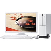 LAVIE Desk Tower DT750/CAW/23型ワイド液晶/Core i7-4790(3.6GHz)/HDD 3TB/ブルーレイドライブ/Windows 10 Home/ピュアホワイト PC-DT750CAW