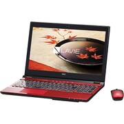 LAVIE Note Standard NS750CA/15.6インチワイド/Core i7-6500U(2.5GHz)/HDD 1TB(SSHD)/8GB/ブルーレイドライブ/office H&B Premium プラス Office 365 サービス/レッド PC-NS750CAR