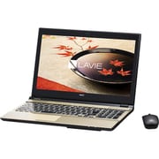 LAVIE Note Standard NS750CA/15.6インチワイド/Core i7-6500U(2.5GHz)/HDD 1TB(SSHD)/8GB/ブルーレイドライブ/office H&B Premium プラス Office 365 サービス/ゴールド PC-NS750CAG