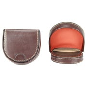 BRIDLE HOOF COIN CASE DARK BROWN×ORANGE LAW00849