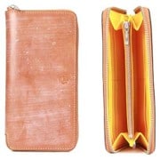 BRIDLE RR-ZIP WALLET LIGHT BROWN×YELLOW LAW00855
