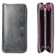 BRIDLE RR-ZIP WALLET BLACK×PURPLE LAW00855