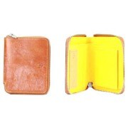 BRIDLE RR-ZIP-M WALLET LIGHT BROWN×YELLOW LAW00865