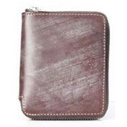 BRIDLE RR-ZIP-M WALLET DARK BROWN×ORANGE LAW00865