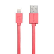 Lightning to USBフラットケーブル レッド XCL-USB-73