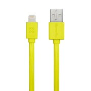 Lightning to USBフラットケーブル イエロー XCL-USB-93