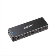 5ポートハブ USBチャージャー ACアダプタ付き ブラック LS-5US