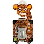 IG13002-3 [動物柄スーツケースベルト 長さ5cm×186cm 調整ストラップ Leopard ブラウン]