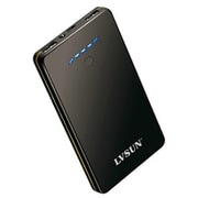 超薄型 USB 2ポートモバイルバッテリー 8000mAh ブラック LS-E80