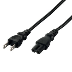 電源ケーブル 2ピンソケット(メス)-2ピンプラグ(オス) 1.0m ブラック BSACC0510BKA