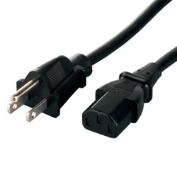 電源ケーブル 3ピンソケット(メス)-3ピンプラグ(オス) 2.0m ブラック BSACC0720BKA