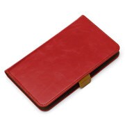 スマートフォン用マルチフリップカバー Lサイズ ワインレッド PG-MFPL02RD