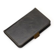 スマートフォン用マルチフリップカバー Mサイズ ブラック PG-MFPM04BK