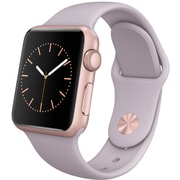 Apple Watch Sport 38mmローズゴールドアルミニウムケースとラベンダースポーツバンド
